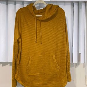 Mustard Sweater with Hood